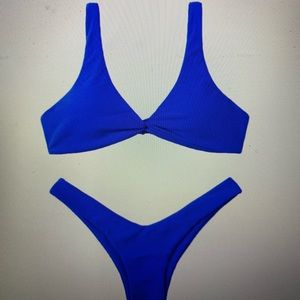Brand new, never worn blue Verdusa bikini size small